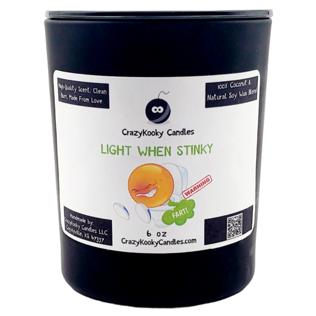 LIGHT ME WHEN STINKY - CrazyKooky Candles LLC