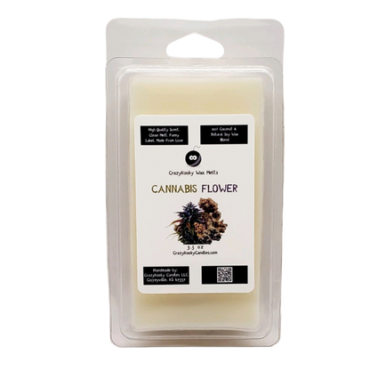 CANNABIS FLOWER - Wax Melts, Scented Coconut Soy, 3.5oz - CrazyKooky Candles LLC