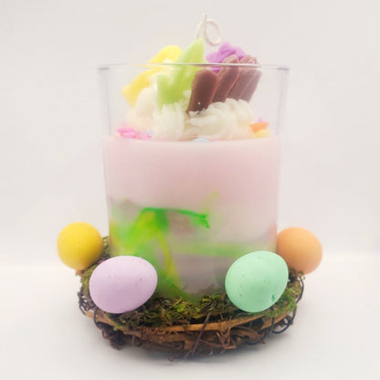 EASTER BUNNY DELIGHT, Scented Coconut Soy Specialty Candle, 9oz - CrazyKooky Candles LLC