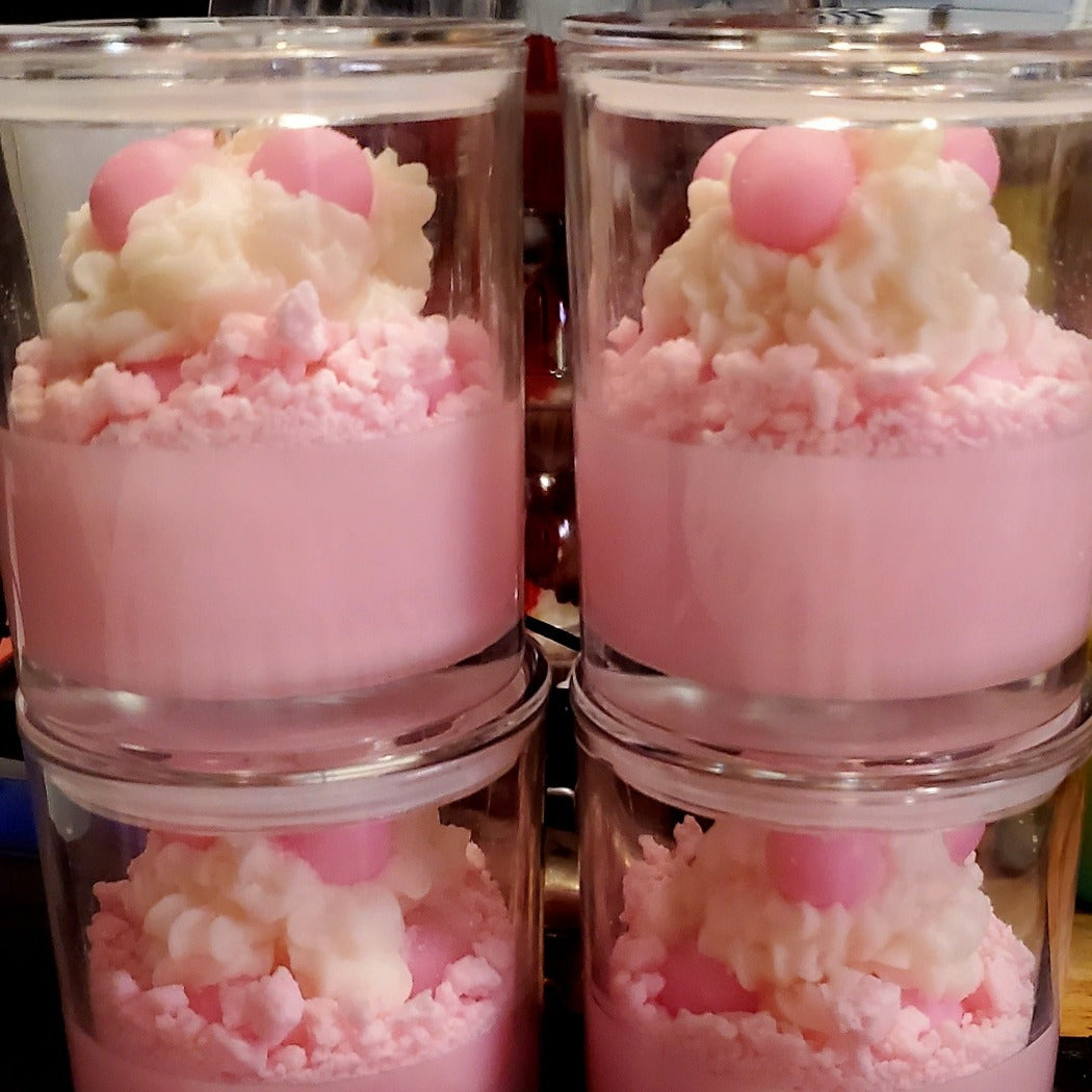 PINK GUMBALL EXPLOSION, Coconut Soy Wax Candle, 8oz - CrazyKooky Candles LLC