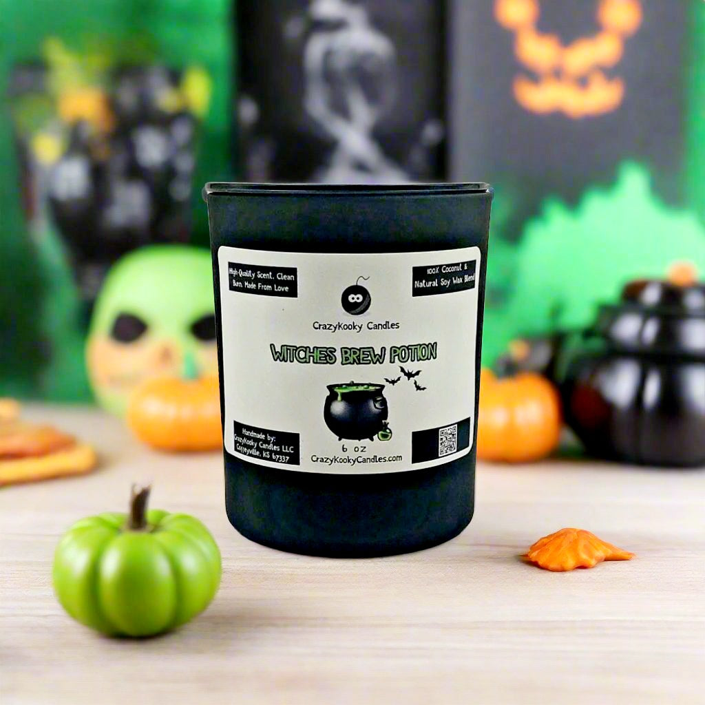 WITCHES BREW POTION - Funny Candle, Scented Coconut Soy Candle, 6oz