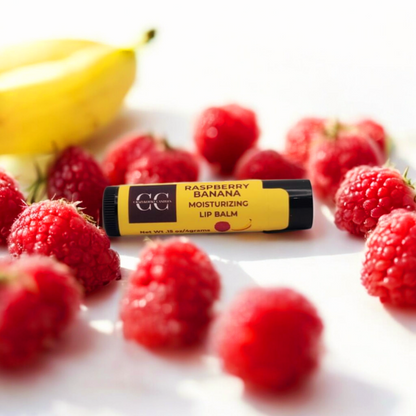 RASPBERRY BANANA, Lip Balm, 0.15oz - CrazyKooky Candles LLC
