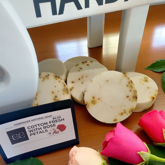 COTTON FRESH - Handmade Soap, Scented, 3.5oz