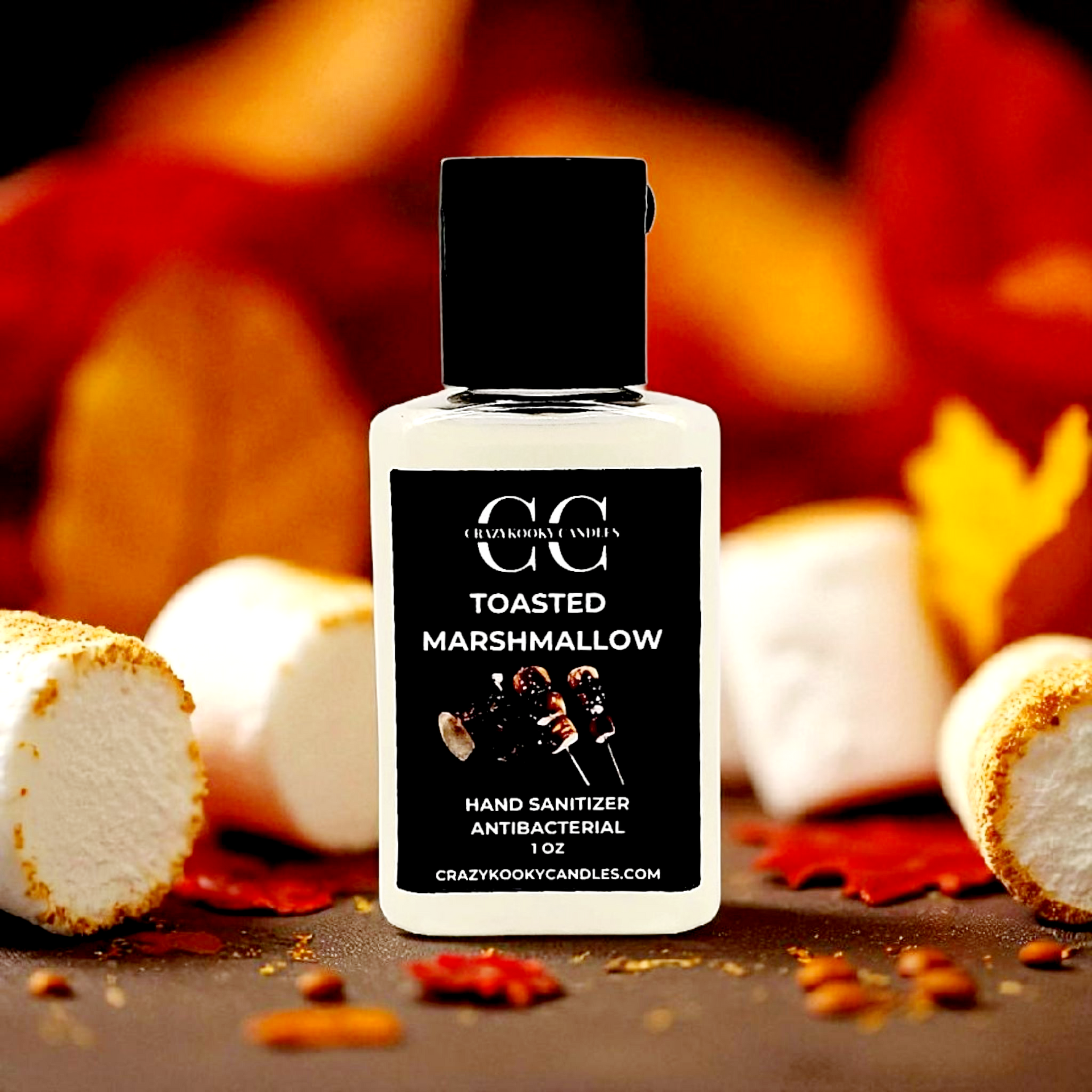 TOASTED MARSHMALLOW, Hand Sanitizer, 1oz – CrazyKooky Candles LLC