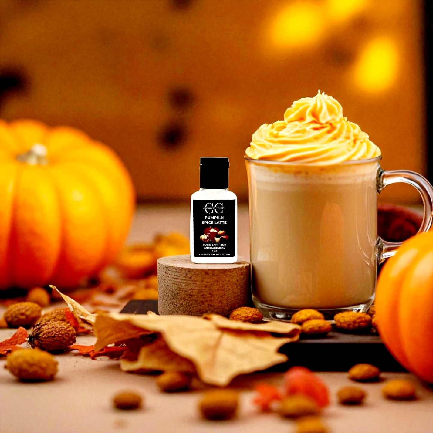PUMPKIN SPICE LATTE, Hand Sanitizer, 1oz