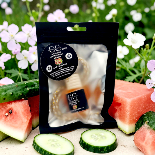 CUCUMBER WATERMELON SPLASH - Car Diffuser, 8ml - CrazyKooky Candles LLC
