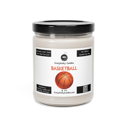 BASKETBALL - Funny Candle, Scented Coconut Soy Candle, 9oz - CrazyKooky Candles LLC