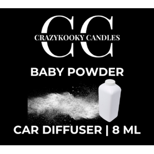 BABY POWDER - Car Diffuser, 8ml - CrazyKooky Candles LLC
