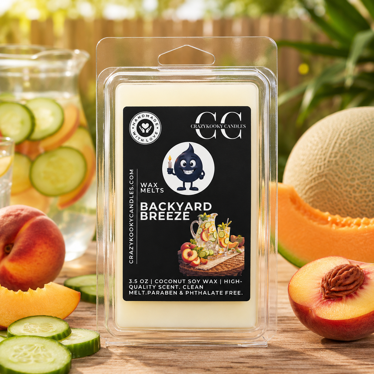 BACKYARD BREEZE - Wax Melts, Scented Coconut Soy, 3.5oz