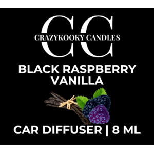BLACK RASPBERRY VANILLA - Car Diffuser, 8ml - CrazyKooky Candles LLC