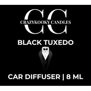 BLACK TUXEDO - Car Diffuser, 8ml - CrazyKooky Candles LLC