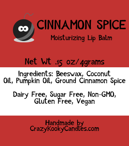 PUMPKIN SPICE & CINNAMON SPICE, Lip Balm, 0.15oz - CrazyKooky Candles LLC