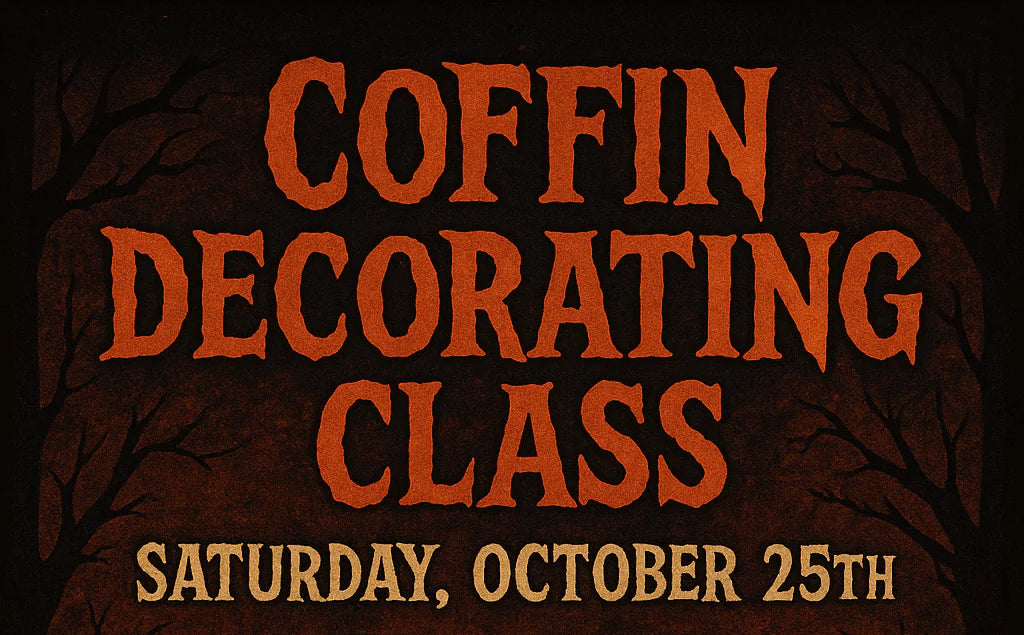 Coffin Decorating Class - CrazyKooky Candles LLC
