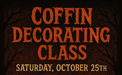 Coffin Decorating Class - CrazyKooky Candles LLC