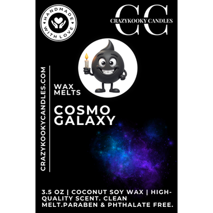 COSMO GALAXY - Wax Melts, Scented Coconut Soy, 3.5oz - CrazyKooky Candles LLC