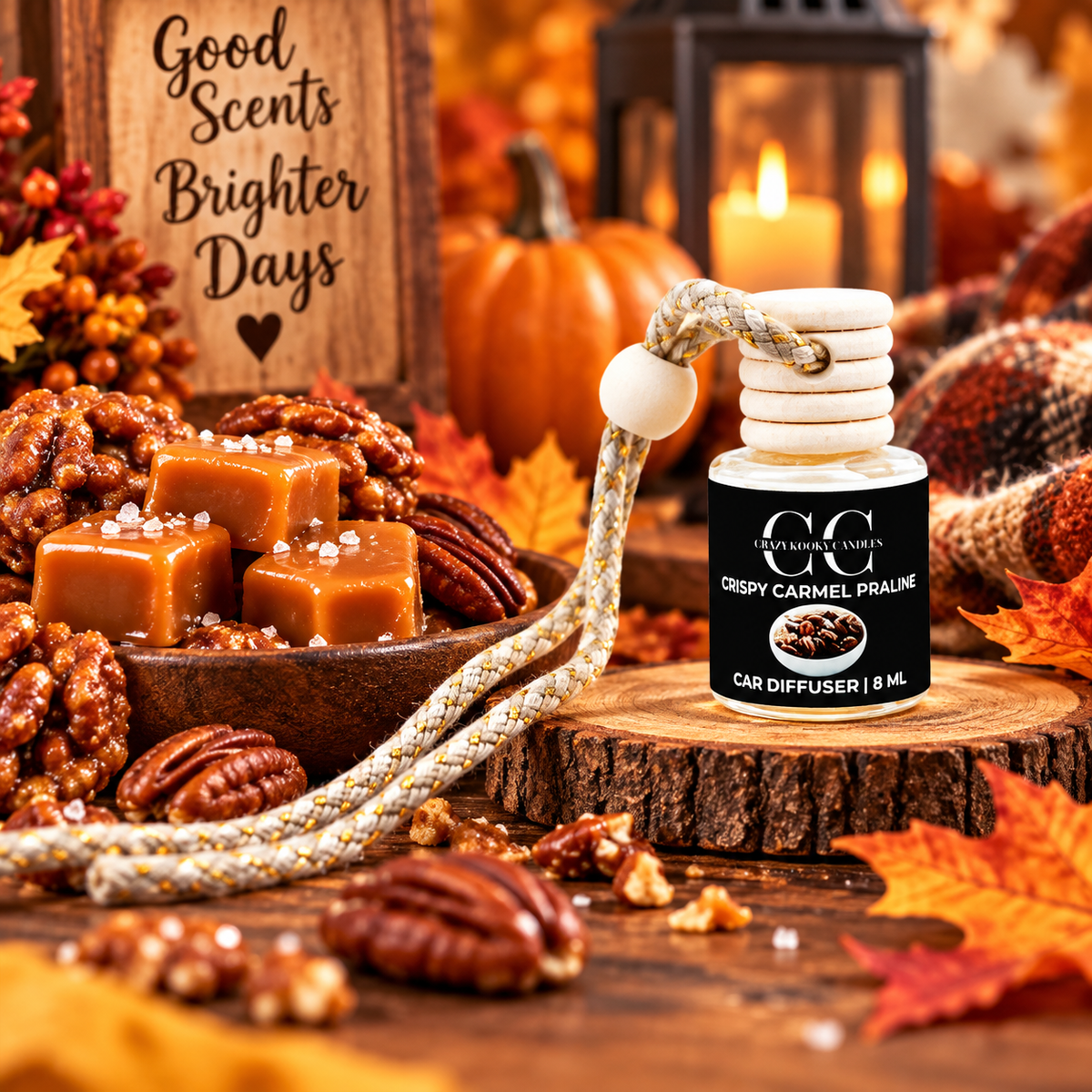CRISPY CARMEL PRALINE - Car Diffuser, 8ml