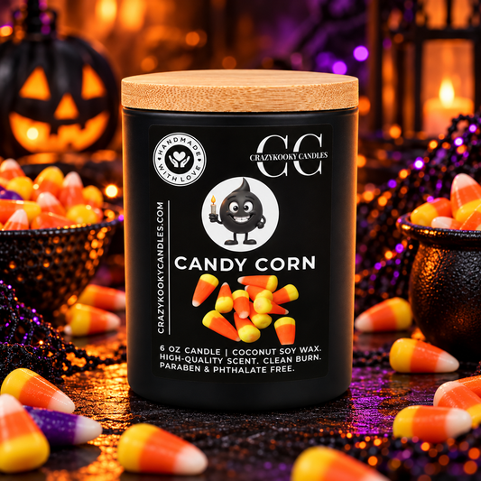 CANDY CORN - Funny Scented Coconut Soy Candle, 6oz