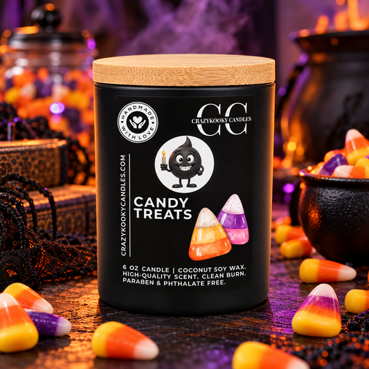 CANDY TREATS - Funny Scented Coconut Soy Candle, 6oz