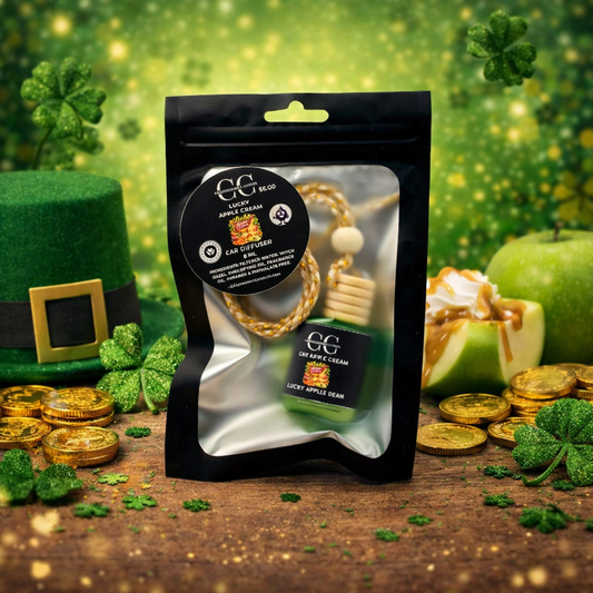 LUCKY APPLE CREAM - Car Diffuser, 8ml - CrazyKooky Candles LLC