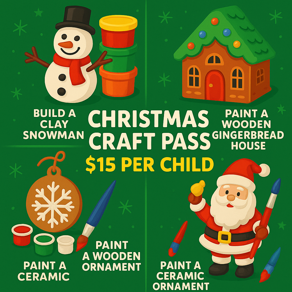 Kids Christmas Craft Pass – December 6th (1PM–3PM)