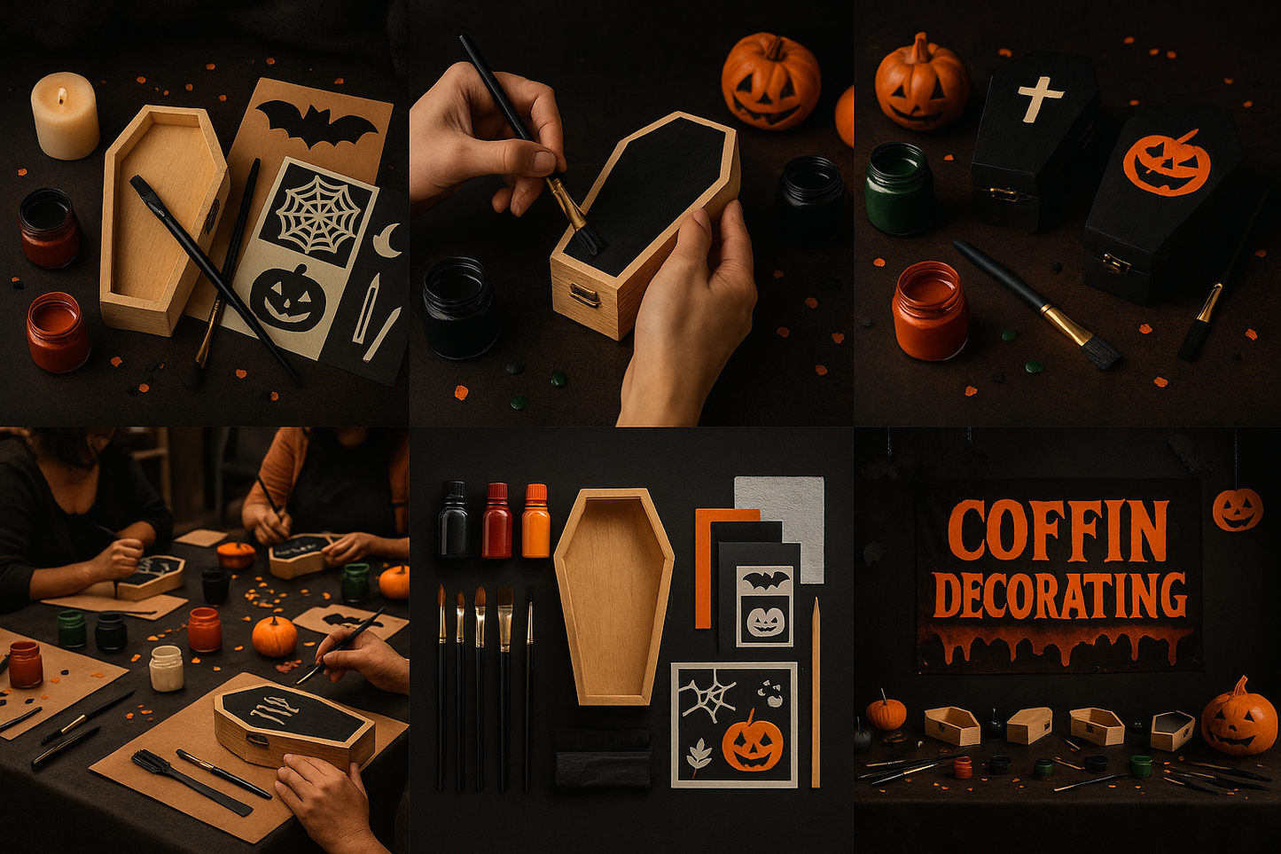 Coffin Decorating Class - CrazyKooky Candles LLC