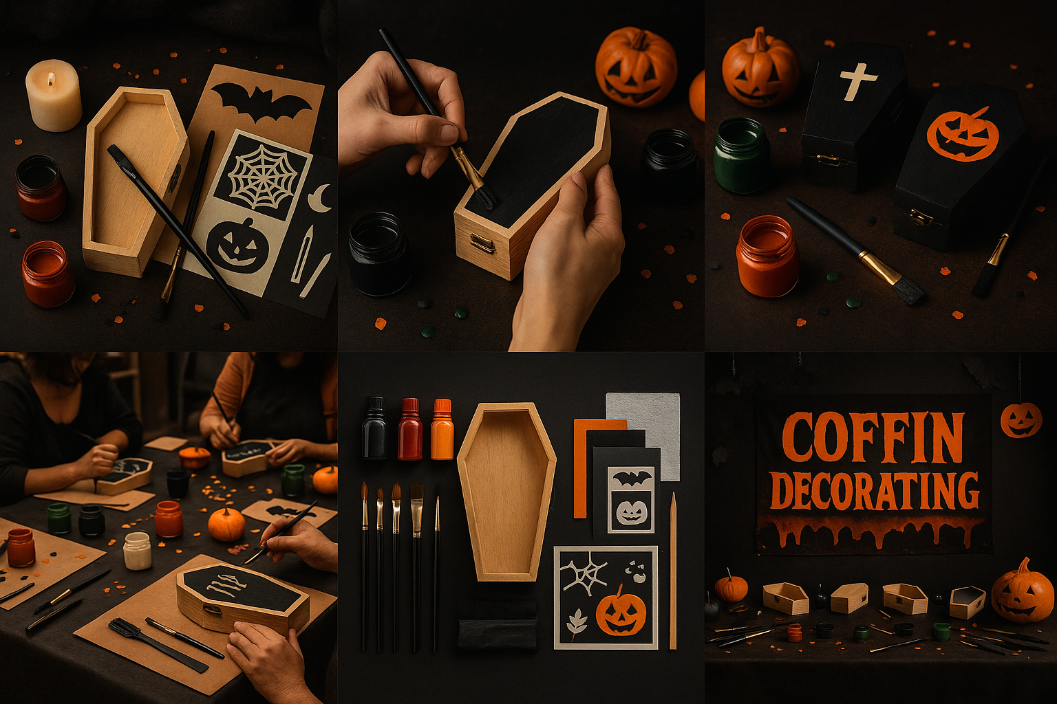Coffin Decorating Class - CrazyKooky Candles LLC