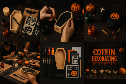Coffin Decorating Class - CrazyKooky Candles LLC