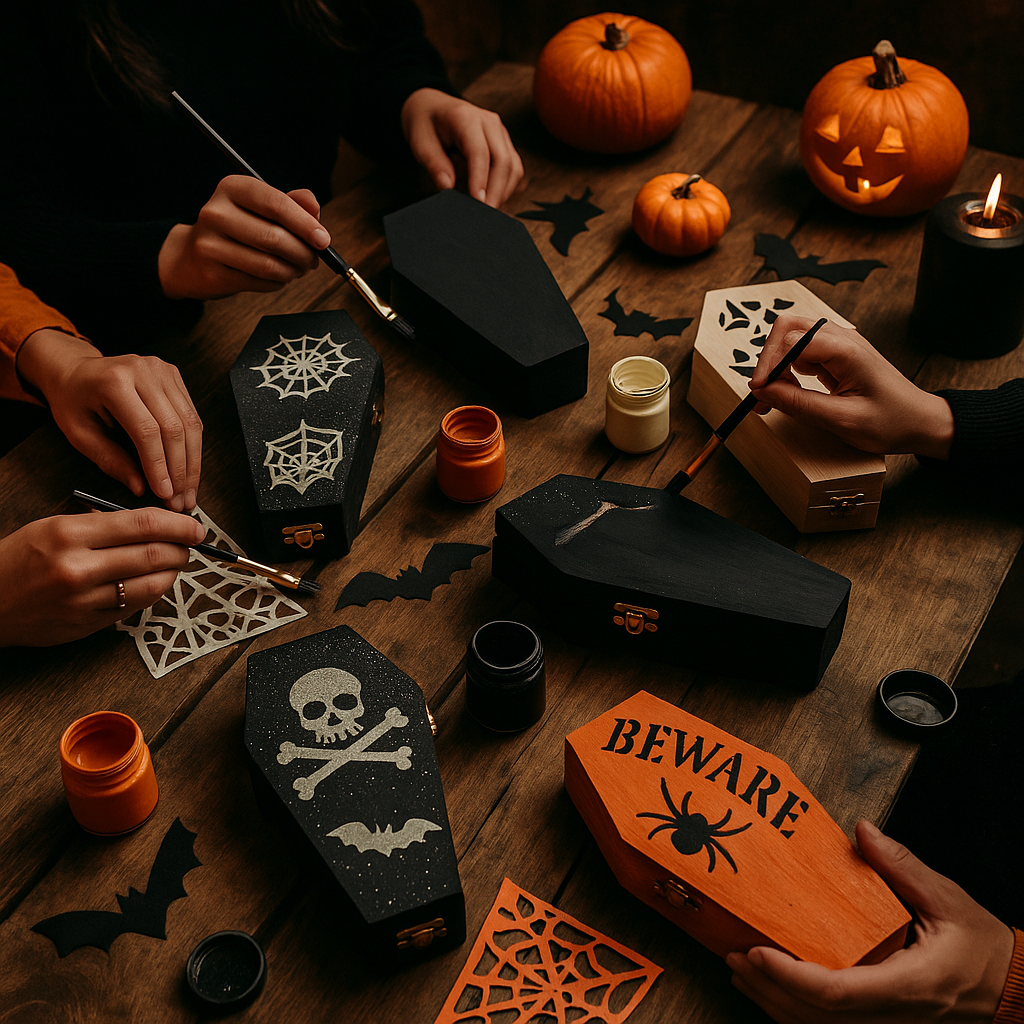 Coffin Decorating Class - CrazyKooky Candles LLC