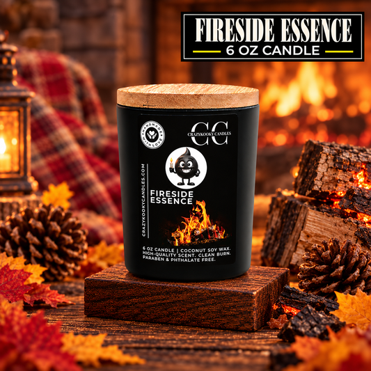 FIRESIDE ESSENCE - Funny Candle, Scented Coconut Soy Candle, 6oz