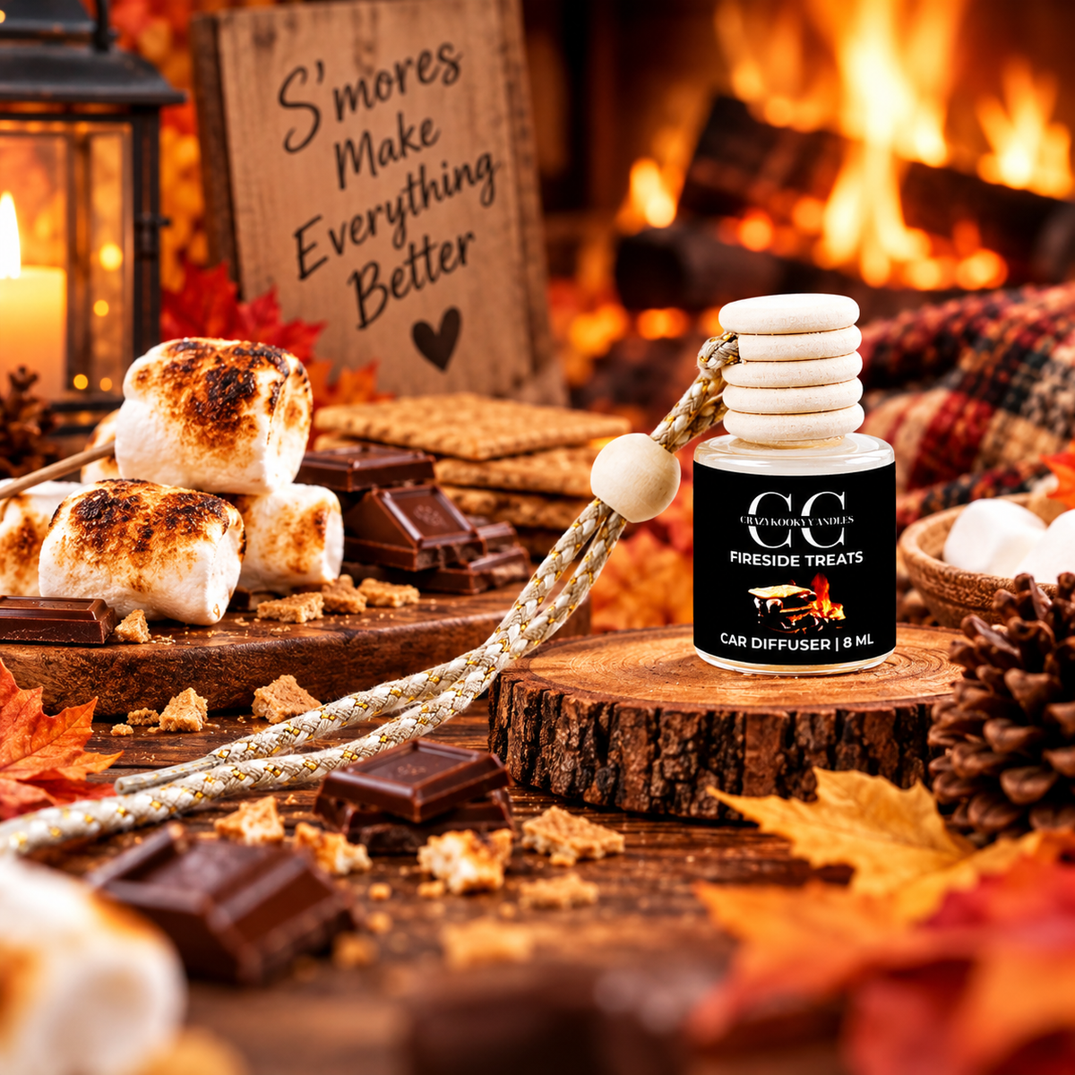 FIRESIDE TREATS - Car Diffuser, 8ml