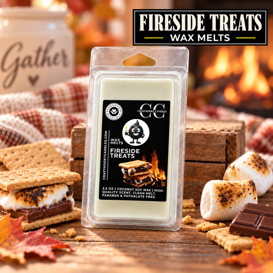 FIRESIDE TREATS - Wax Melts, Scented Coconut Soy, 3.5oz
