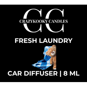 FRESH LAUNDRY - Car Diffuser, 8ml - CrazyKooky Candles LLC