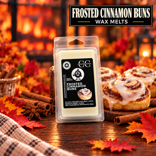 FROSTED CINNAMON BUNS - Wax Melts, Scented Coconut Soy, 3.5oz