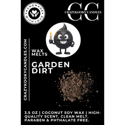 GARDEN DIRT - Wax Melts, Scented Coconut Soy, 3.5oz - CrazyKooky Candles LLC