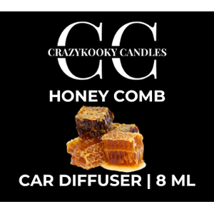 HONEY COMB - Car Diffuser, 8ml - CrazyKooky Candles LLC