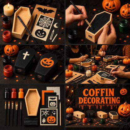 Coffin Decorating Class - CrazyKooky Candles LLC