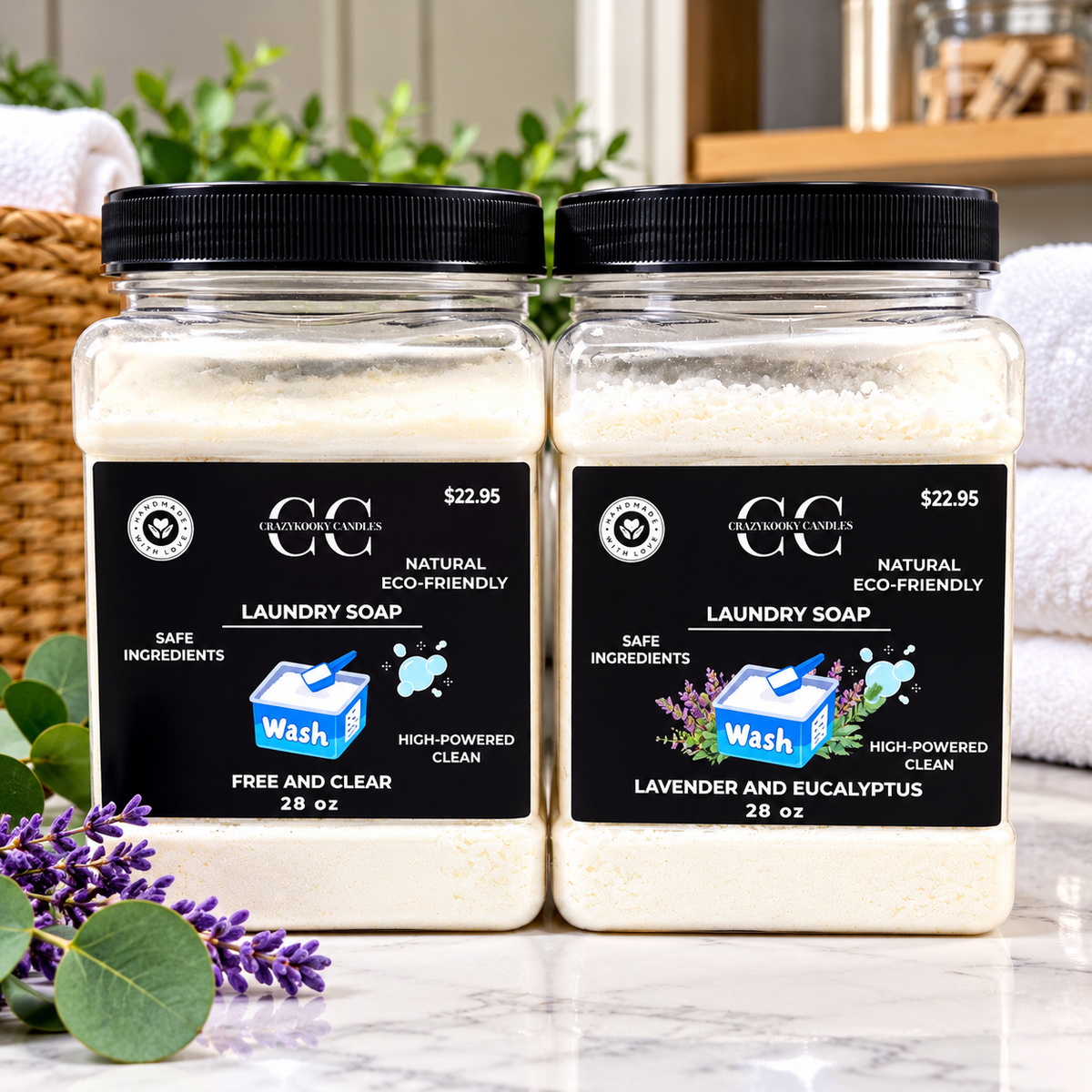 LAUNDRY SOAP - Handmade Laundry Soap, 1oz, 4oz, 8oz, 28oz