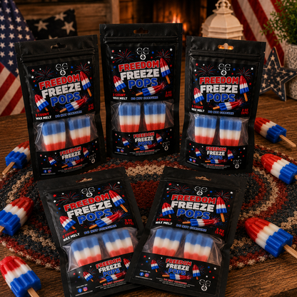 FREEDOM FREEZE POPS - Wax Melts, Scented Coconut Soy, 2oz
