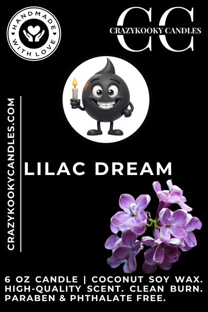 LILAC DREAM - Funny Candle, Scented Coconut Soy Candle, 6oz