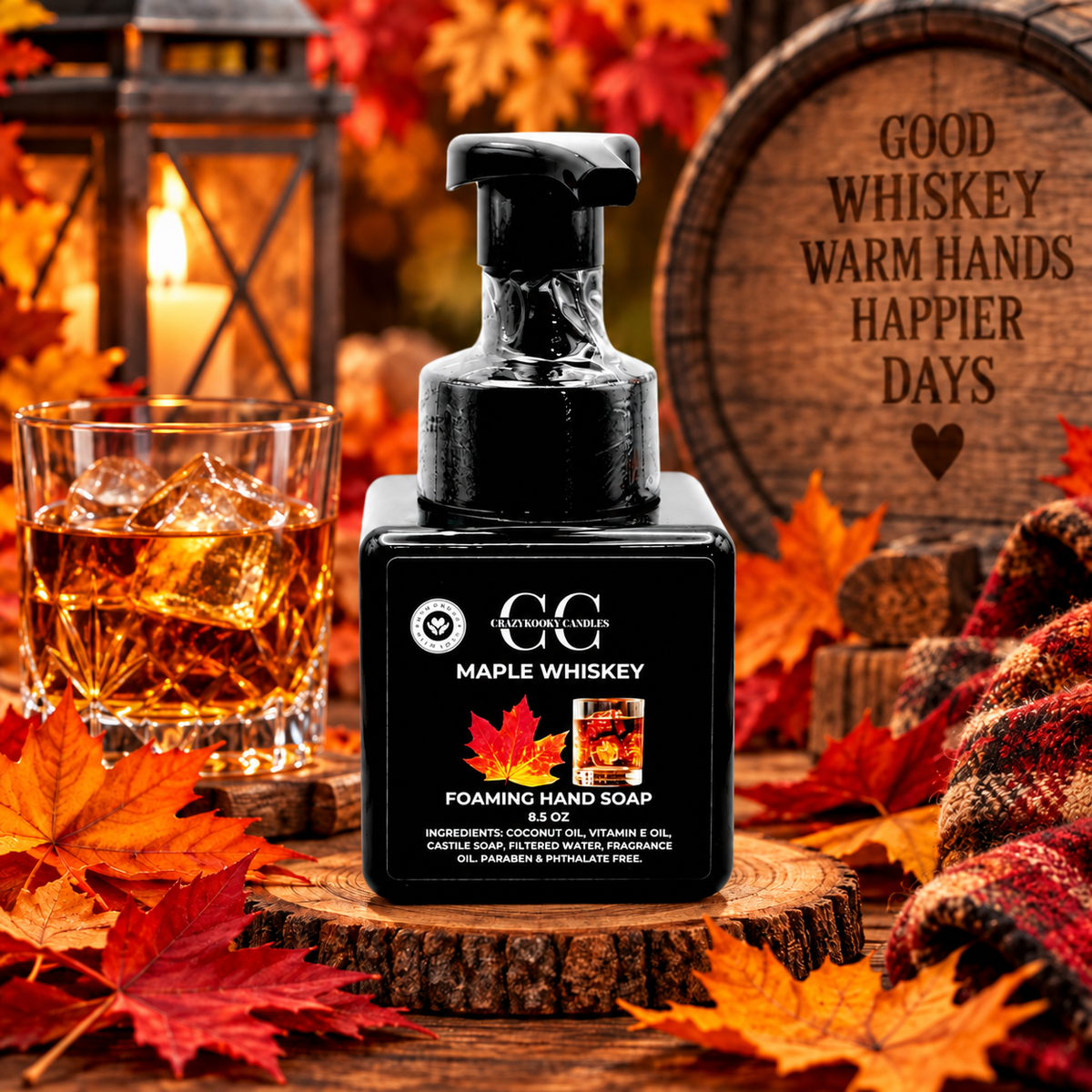 MAPLE WHISKY, Foaming Hand Soap, 8.5oz