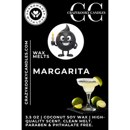 MARGARITA - Wax Melts, Scented Coconut Soy, 3.5oz - CrazyKooky Candles LLC