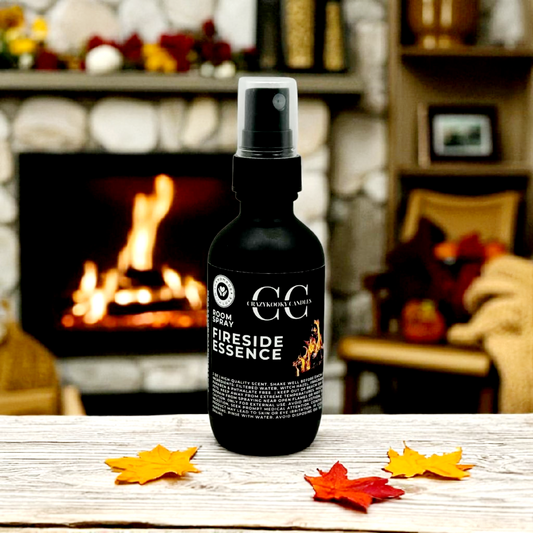 FIRESIDE ESSENCE - Room Spray, 2oz - CrazyKooky Candles LLC