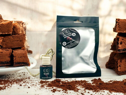 HOT FUDGE BROWNIES - Car Diffuser, 8ml - CrazyKooky Candles LLC