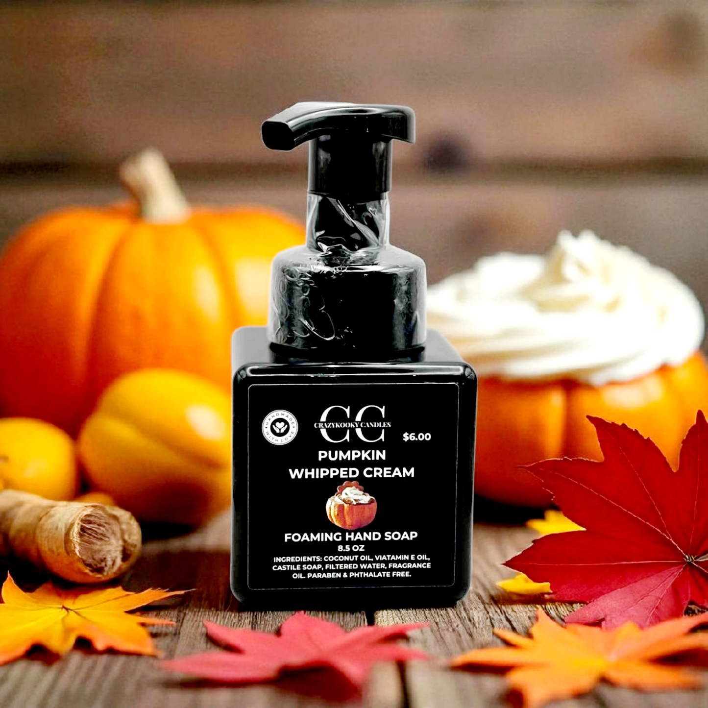 PUMPKIN WHIPPED CREAM, Foaming Hand Soap, 8.5oz