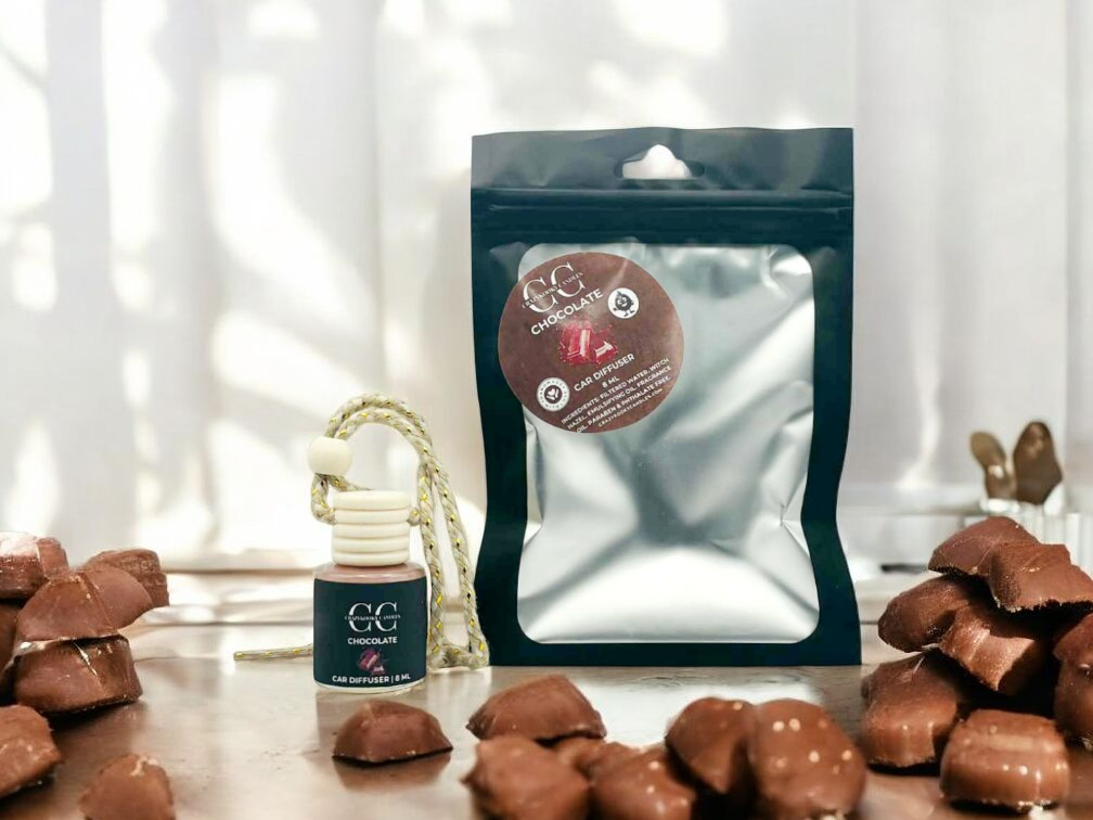 CHOCOLATE - Car Diffuser, 8ml - CrazyKooky Candles LLC