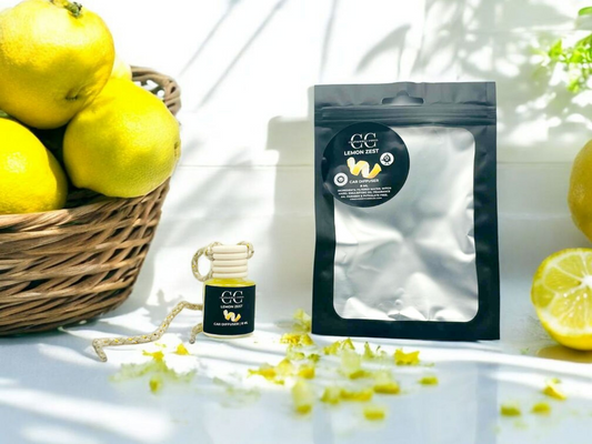 LEMON ZEST - Car Diffuser, 8ml - CrazyKooky Candles LLC