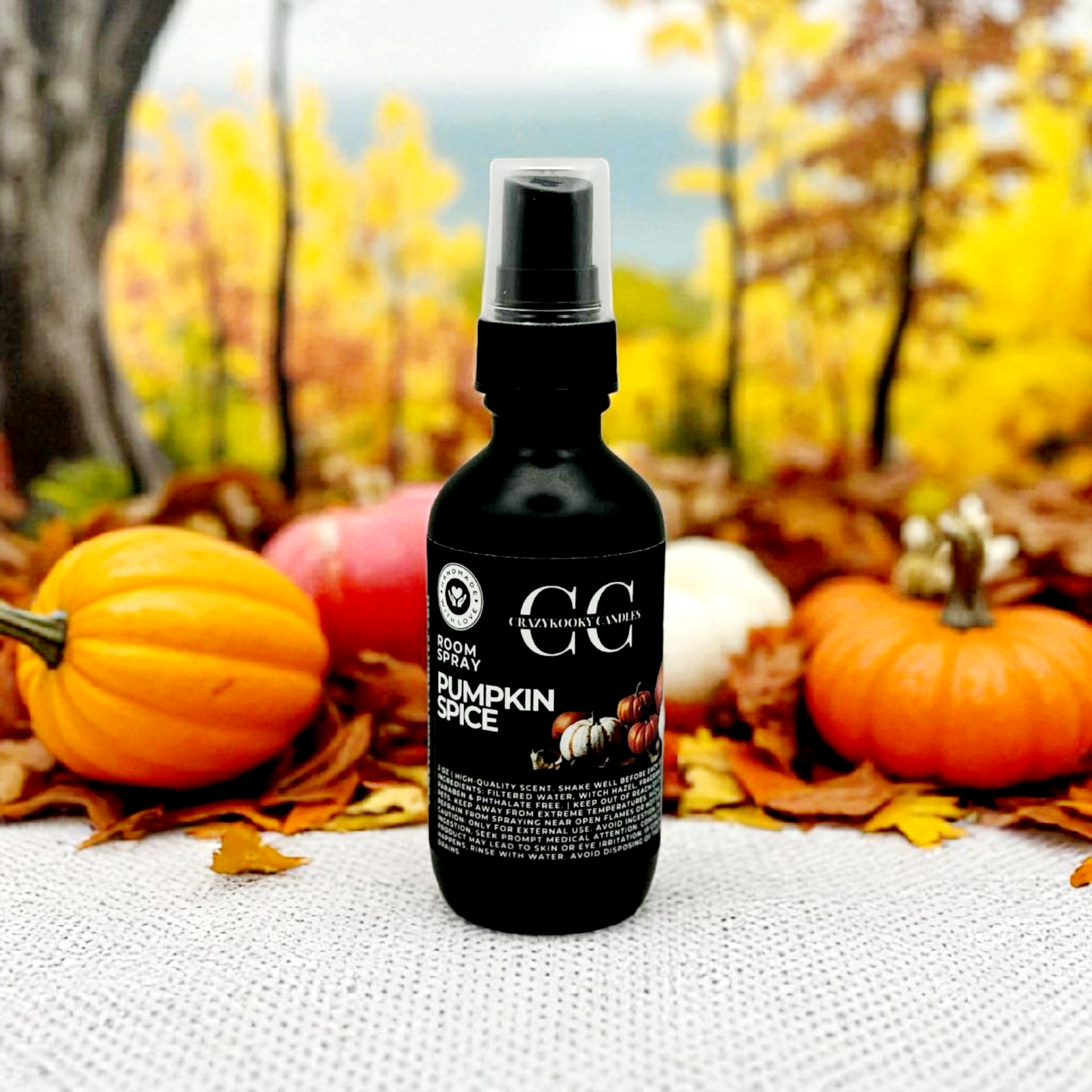 PUMPKIN SPICE - Room Spray, 2oz - CrazyKooky Candles LLC