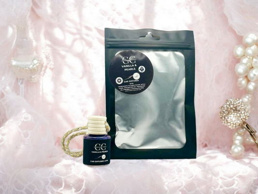 VANILLA & PEARLS - Car Diffuser, 8ml - CrazyKooky Candles LLC