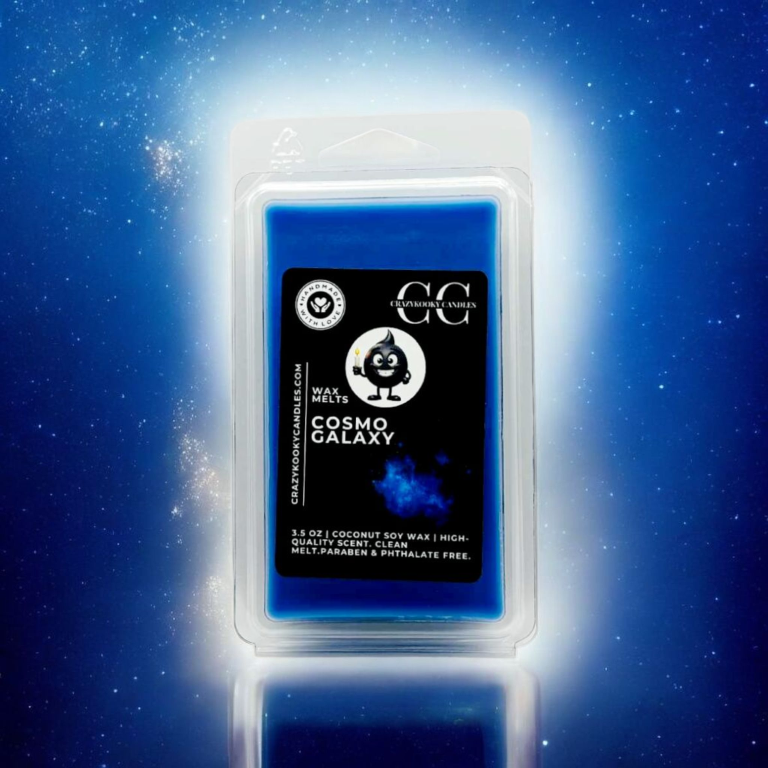 COSMO GALAXY - Wax Melts, Scented Coconut Soy, 3.5oz - CrazyKooky Candles LLC