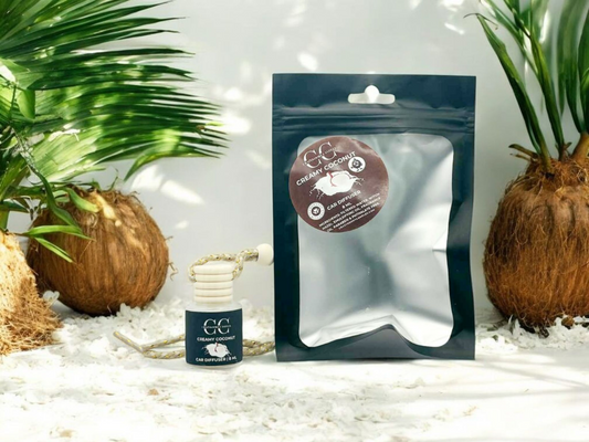 CREAMY COCONUT - Car Diffuser, 8ml - CrazyKooky Candles LLC